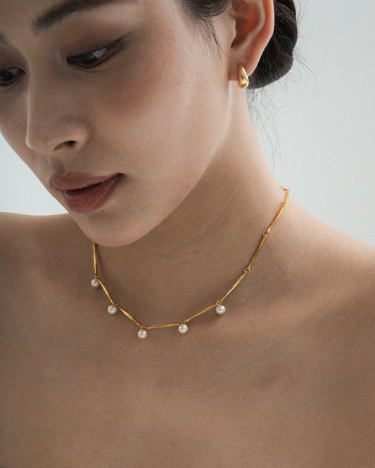 Phoebe Pearl Choker NecklaceNecklacesAplós Studio